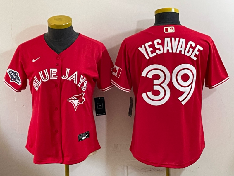 women 2026 Toronto Blue Jays #39 Yesavage red Game Nike MLB Jersey 0716003